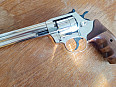 Flobert revolver ALFA 661 - chrom, dřevo cal. 6mm - NOVÝ 