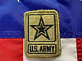 Nášivka - U.S. Army s Hvězdou originál - hnědo/černá