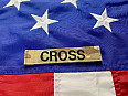 US Army nášivka se jménem - Cross originál