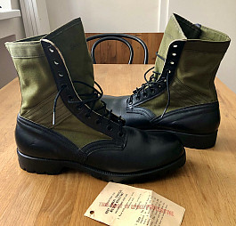 Originál Vietnam War Jungle Boots DMS Spike Protective 1966