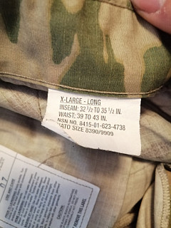 Orig. Kalhoty US Multicam XL!!! 