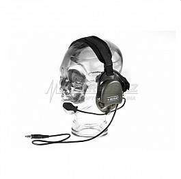 Headset sordin (kopie peltor) olivový 