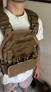 Takticka vesta Khaki, plate carrier