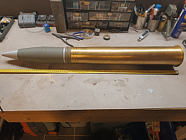 Model 88mm střely 3d tisknutých 