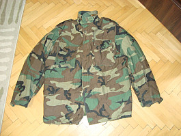 US Parka M65 woodland XL/R s vložkou