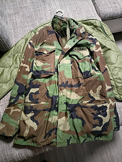 US Army parka M65 woodland L/L včetně vložky!!!!