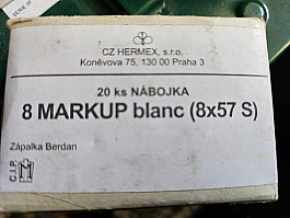 Slepé náboje 8 Markup 8x57S Blank a 7,62 Cv