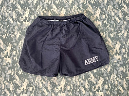 US Army originál sportovní černé kraťasy - použité Velikost Large KUP TEĎ