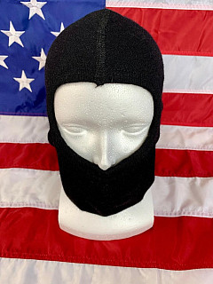 US Balaclava/ kukla zimní černá jeden otvor - nenošená