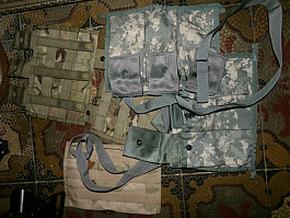 US Army MC multicam  OCP ACU SUMKY molle II THREE MAG Flasch Bandoleer 