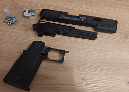 JW3 TTI Hi-Capa 5.4 CNC slide + 5KU CNC frame a MD grip * BB6