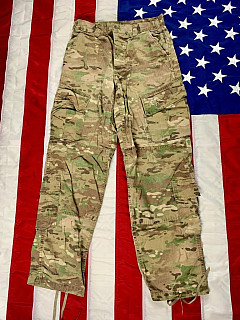 US Kalhoty ACU Multicam žáruvzdorné originál-jakost 2. Small Long