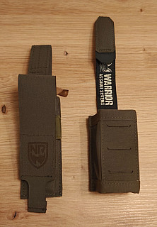 2x MOLLE sumka na pistolový zásobník - Ranger Green (Warrior a New River Gear) * BB6