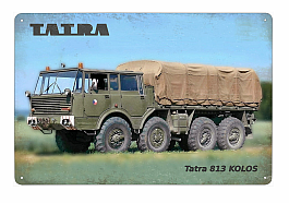 plechová cedule - Tatra 813 KOLOS (ČSLA) 