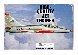 plechová cedule - Aero L-39 Albatros (dobová reklama)