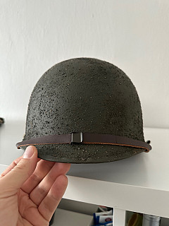 US M1 helma front seam WW2